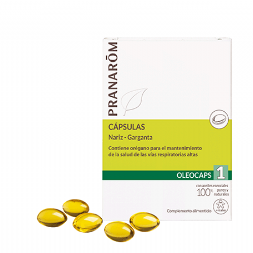 PRANAROM OLEOCAPS 1 NARIZ-GARGANTA 30 CAPS.